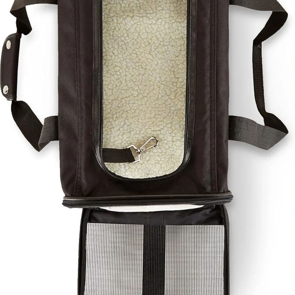 Amazon Basics Soft-Sided Mesh Pet Travel Carrier for Dog, Cat, Medium